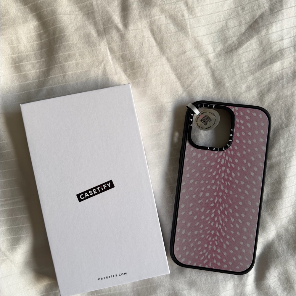Casetify pink deer Patterned iPhone 14 Pro Max  Case